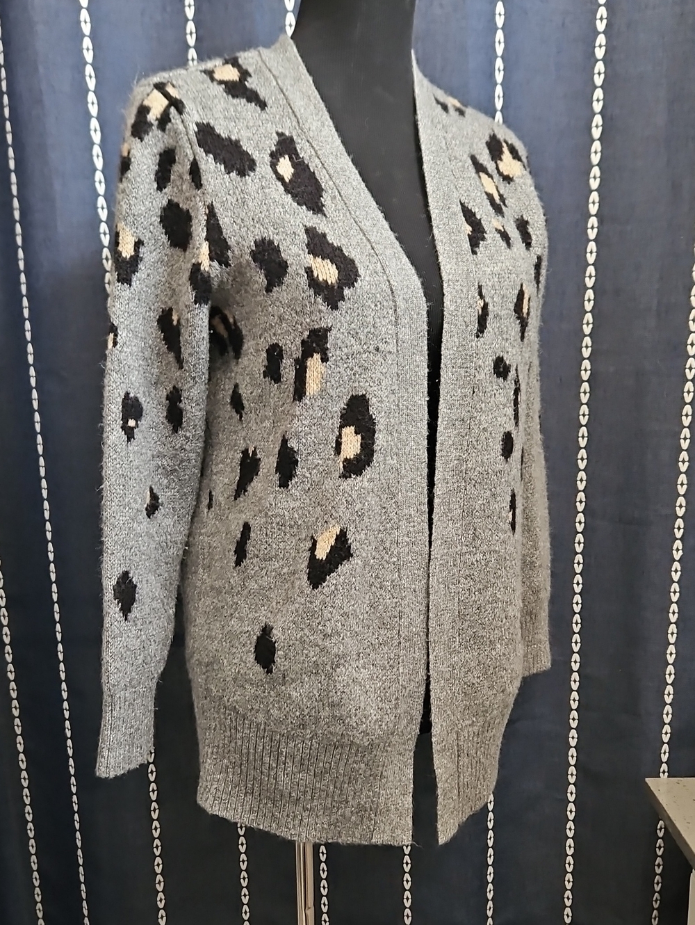 Womens Leopard Cardigan